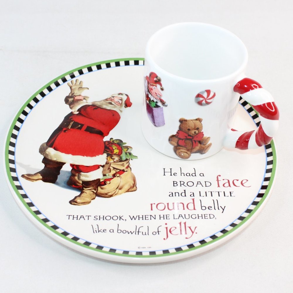 Hallmark Santa Claus Cookie Plate And Mug Set - Picture 2 of 12